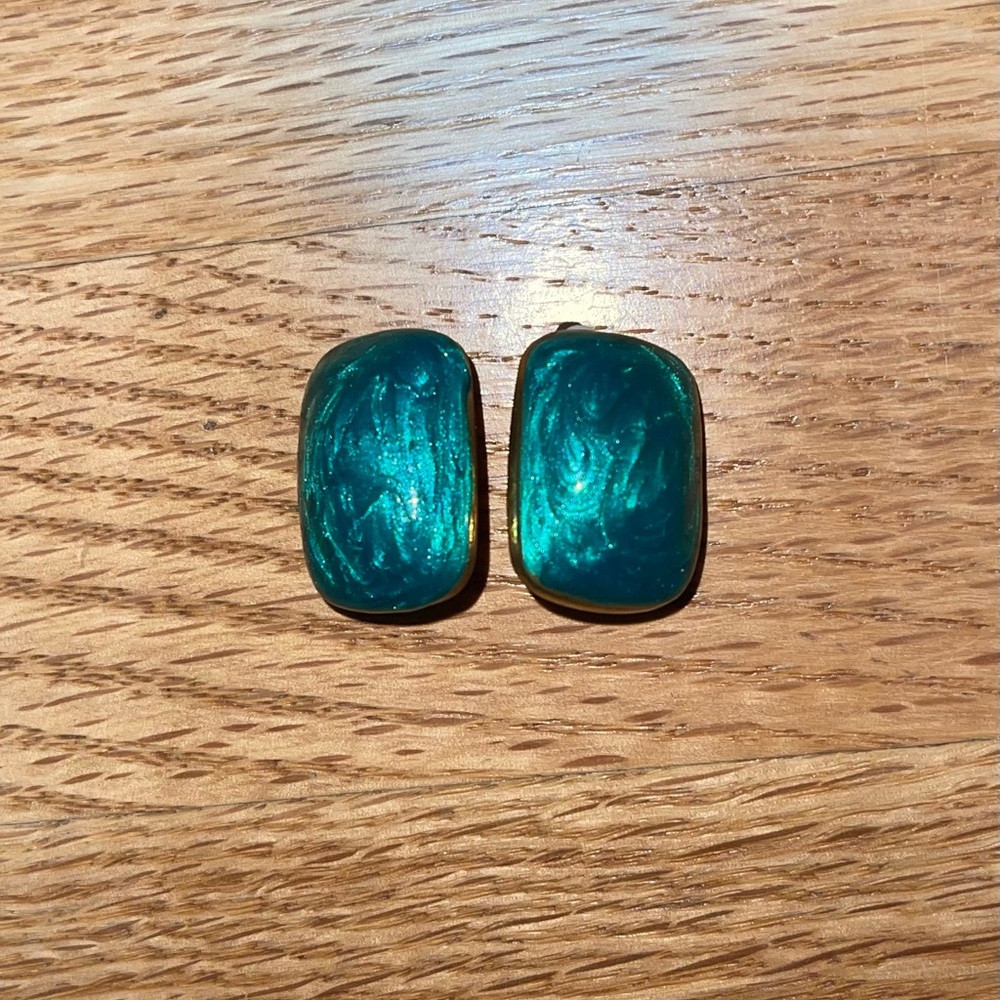 Elegant Teal Earrings